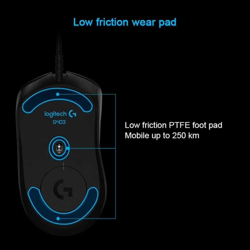 G403 Gaming Mouse Lightweight Braided Cable Non-Slip Wired Mouse Adjustable Weight 16.8 Million Color Backlighting 6 Wholesales
G403 Gaming Mouse Lightweight Braided Cable Non-Slip Wired Mouse Adjustable Weight 16.8 Million Color Backlighting 6 Wholesales
