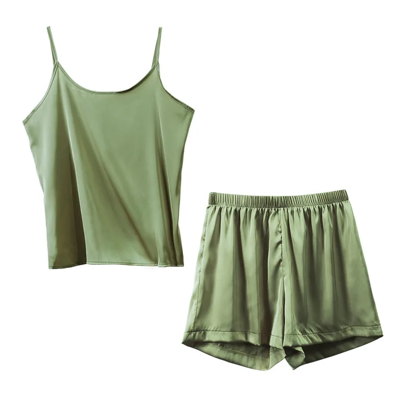 2 Piece Pajama Set Women Autumn Pajamas Sleepwear Shorts Solid Satin Roupa De Dormir Sexy Feminina Korean Japanese Roomwear
2 Piece Pajama Set Women Autumn Pajamas Sleepwear Shorts Solid Satin Roupa De Dormir Sexy Feminina Korean Japanese Roomwear