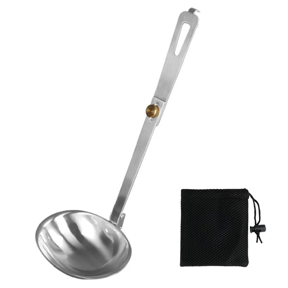 Folding Spoon Stainless Steel Outdoor Camping Long Handle Scoop Cookware Tableware Kitchenware Picnic Dinnerware
Folding Spoon Stainless Steel Outdoor Camping Long Handle Scoop Cookware Tableware Kitchenware Picnic Dinnerware