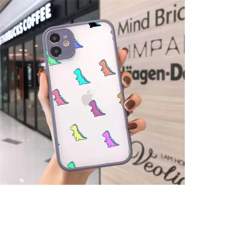 Cute Dinosaur Baby Fashion Phone Case For iPhone 12 11 Mini Pro XR XS Max 7 8 Plus X Matte transparent Gray Back Cover
Cute Dinosaur Baby Fashion Phone Case For iPhone 12 11 Mini Pro XR XS Max 7 8 Plus X Matte transparent Gray Back Cover