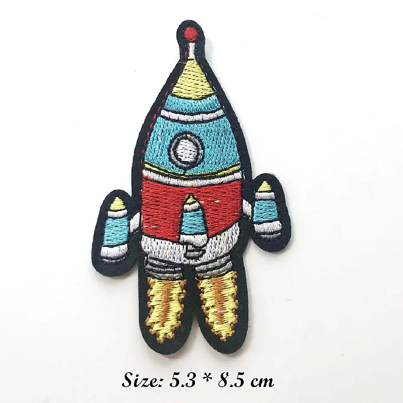 Rocket Flying saucer Space ship Patches Embroidered for Clothing DIY Stripes Applique Clothes Stickers Sewing Iron On Clothes
Rocket Flying saucer Space ship Patches Embroidered for Clothing DIY Stripes Applique Clothes Stickers Sewing Iron On Clothes