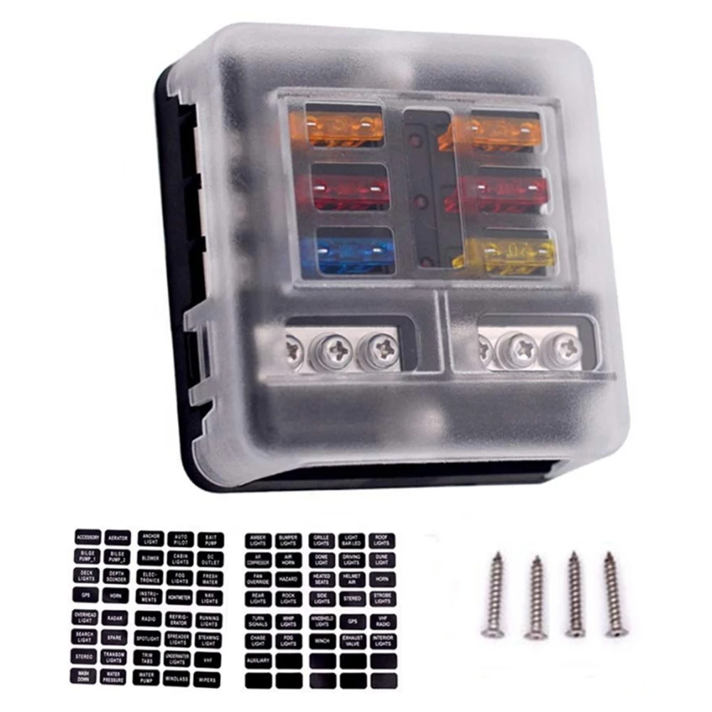 YJ-FB014 32V 6 Ways Fuse Box Terminal Block Holder for Car Marine Boat Yacht RV 6 Ways Negative Fuse Box
YJ-FB014 32V 6 Ways Fuse Box Terminal Block Holder for Car Marine Boat Yacht RV 6 Ways Negative Fuse Box