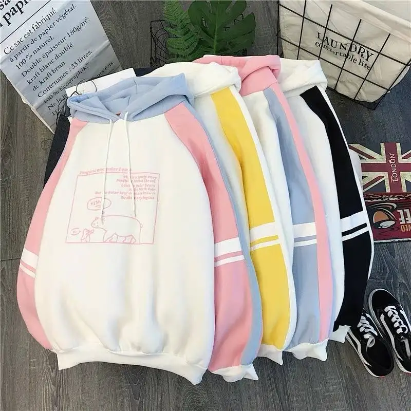 2019 New Band Women Plush Cute Bear Print Hoodie Long Sleeve Hoody Female Sweatshirts Loose Size Lovely Cotton Treetwear Hoody
2019 New Band Women Plush Cute Bear Print Hoodie Long Sleeve Hoody Female Sweatshirts Loose Size Lovely Cotton Treetwear Hoody