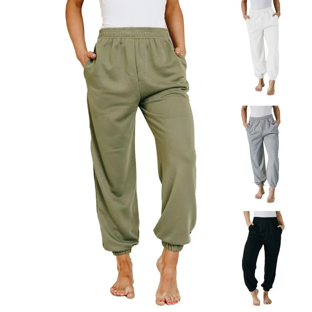 Women Pant Solid Color Pockets Summer High Waist Ankle Tied Trousers Casual Fitness Workout Running Sporting Clothing Streetwear
Women Pant Solid Color Pockets Summer High Waist Ankle Tied Trousers Casual Fitness Workout Running Sporting Clothing Streetwear