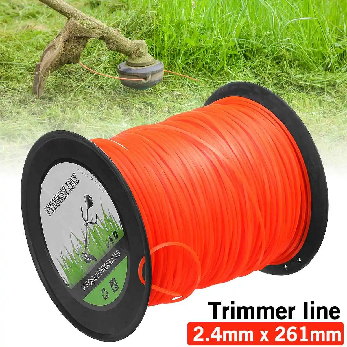 Grass Trimmer Line Strimmer Brushcutter Trimmer Nylon Rope Cord Line Long Square Roll Grass Rope Line 2.4mm 100m/261m
Grass Trimmer Line Strimmer Brushcutter Trimmer Nylon Rope Cord Line Long Square Roll Grass Rope Line 2.4mm 100m/261m