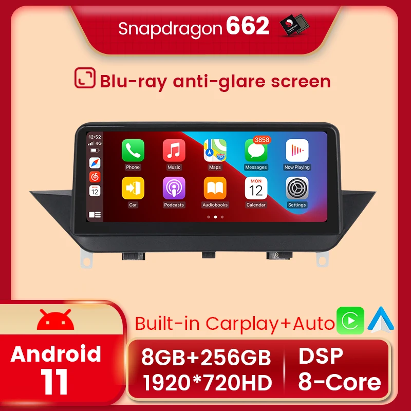 Автомобильный мультимедийный плеер Mekede Qualcomm Snapdragon 662 Android11 для BMW X1 E84 2009-2015 с GPS-навигацией 8G + 256 ГБ
Автомобильный мультимедийный плеер Mekede Qualcomm Snapdragon 662 Android11 для BMW X1 E84 2009-2015 с GPS-навигацией 8G + 256 ГБ