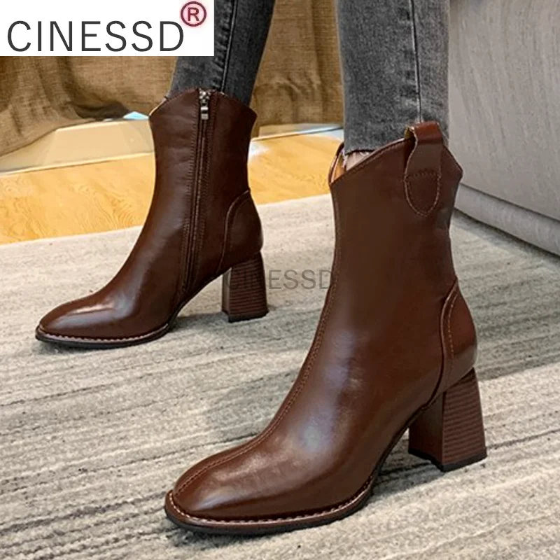 Fashion Ankle Sock Boots Chunky High Heels Square Women Boots 2020 Autumn Sexy Booties Pointed Toe Leather Women Botas Mujer
Fashion Ankle Sock Boots Chunky High Heels Square Women Boots 2020 Autumn Sexy Booties Pointed Toe Leather Women Botas Mujer