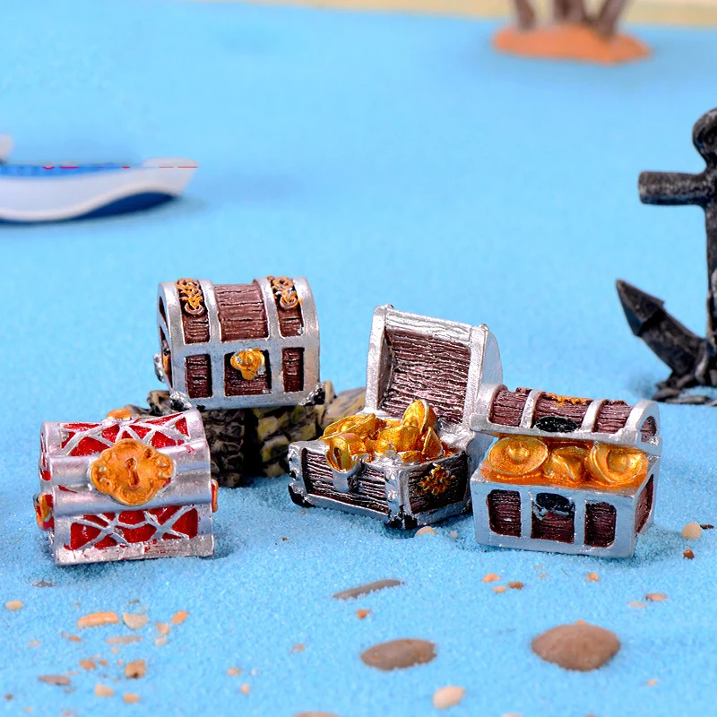 1 шт. сундук с сокровищами игровая сумка морская модель пирата маленькая