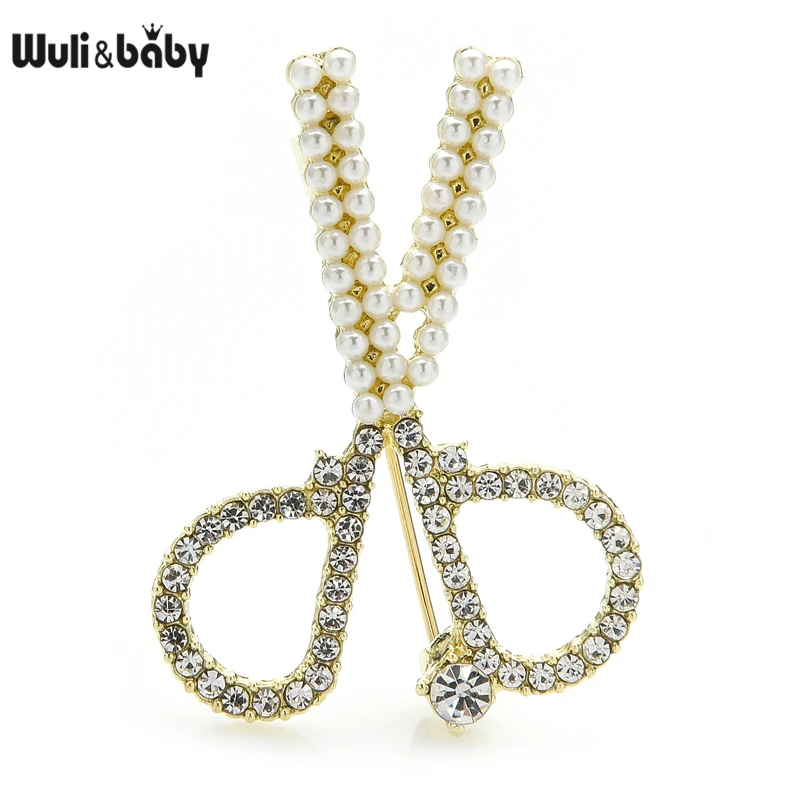 Wuli&baby Sparkling Full Rhinestone Scissors Gold Color and Silver Color Brooches Pins For Women Fashion Brooch Badge Jewelry
Wuli&baby Sparkling Full Rhinestone Scissors Gold Color and Silver Color Brooches Pins For Women Fashion Brooch Badge Jewelry