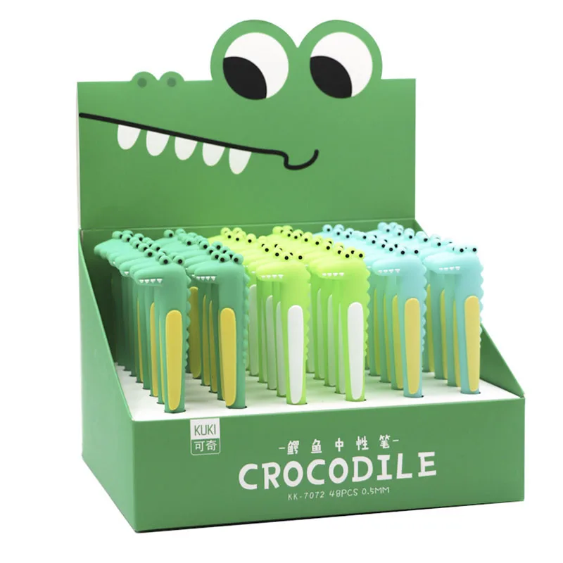 48 pcs/lot Cartoon Crocodile Gel Pen Cute 0.5mm black ink Neutral Pen School writing Supplies Promotional Gift
48 pcs/lot Cartoon Crocodile Gel Pen Cute 0.5mm black ink Neutral Pen School writing Supplies Promotional Gift