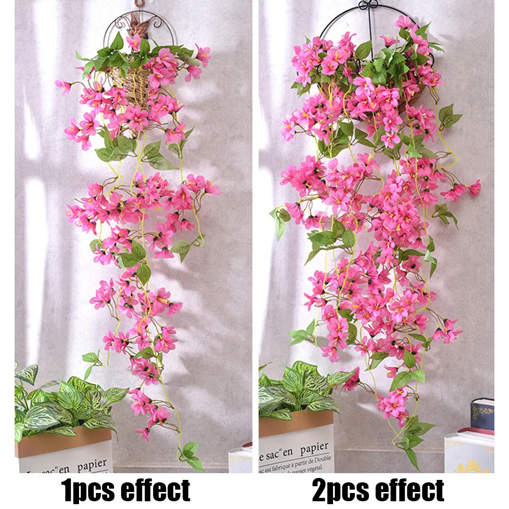 1PCS Artificial Fake Hanging Silk Flowers Vine Plant Artificial Ivy Leaves Garland Garden Home Wall-mounted Fake Flower Decor
1PCS Artificial Fake Hanging Silk Flowers Vine Plant Artificial Ivy Leaves Garland Garden Home Wall-mounted Fake Flower Decor