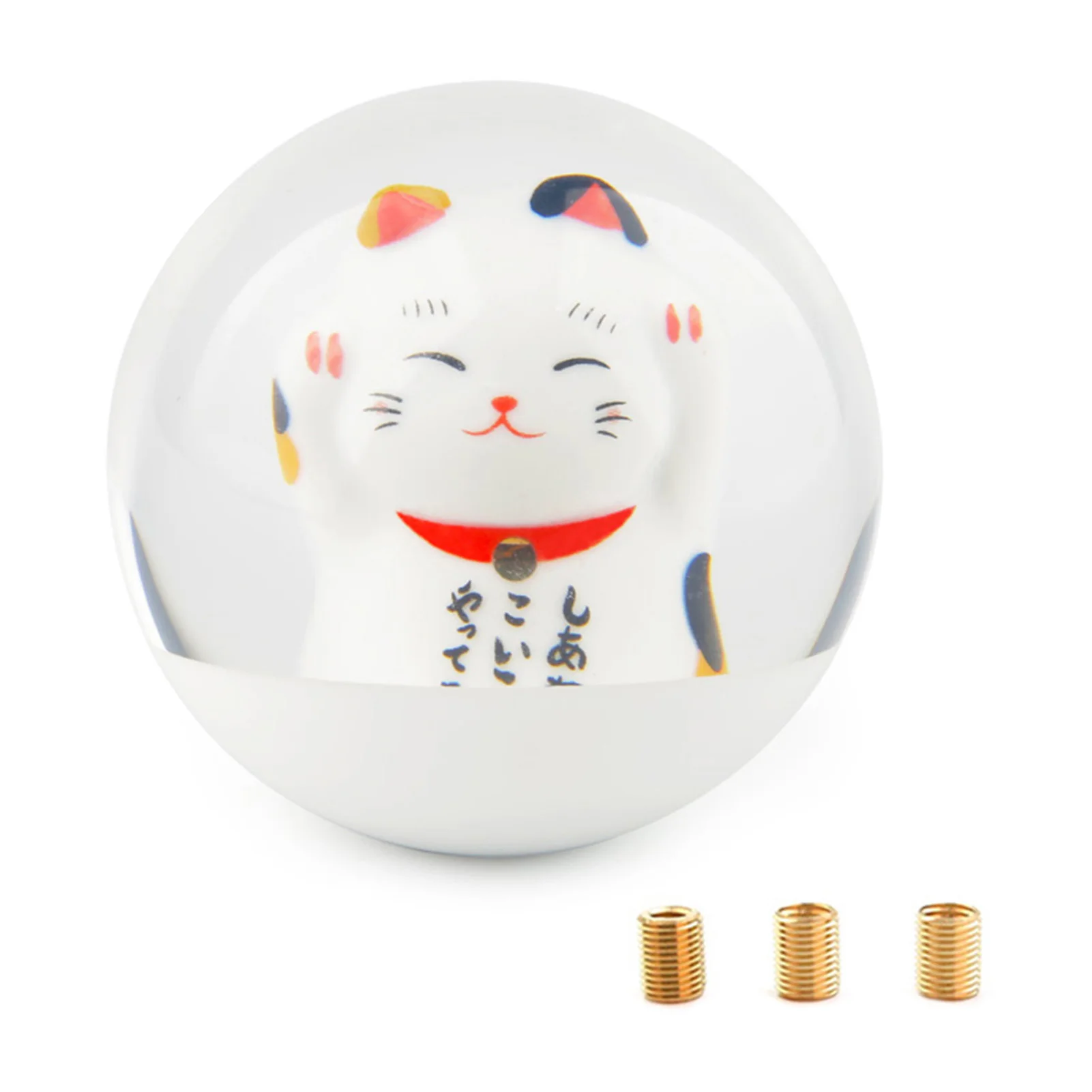 Lucky Cat Round Shift Knob, Universal Lucky Cat Round Gear Ball Shift Knob Head, With M8 M10 M12 Adapter Classy
Lucky Cat Round Shift Knob, Universal Lucky Cat Round Gear Ball Shift Knob Head, With M8 M10 M12 Adapter Classy