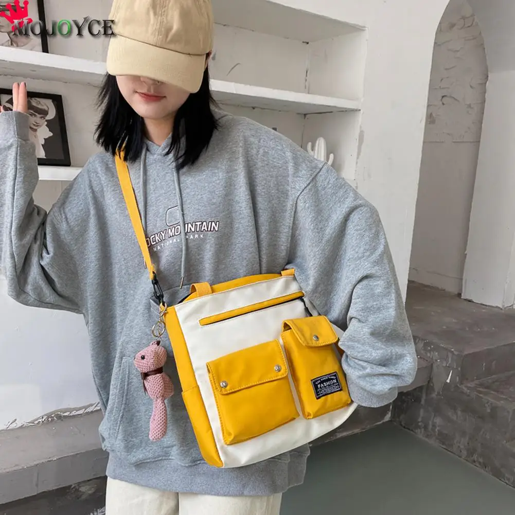 Women Canvas Handbag Tote Hit Color Portable Big Capacity Shoulder Messenger Bag Youth Ladies Simple Versatile Bag
Women Canvas Handbag Tote Hit Color Portable Big Capacity Shoulder Messenger Bag Youth Ladies Simple Versatile Bag