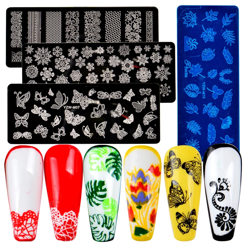 1PC Rectangle Nail Stamping Templates Flower Love Animal 10x4cm Stainless Steel Image Plates Polish Manicure Stencil
1PC Rectangle Nail Stamping Templates Flower Love Animal 10x4cm Stainless Steel Image Plates Polish Manicure Stencil