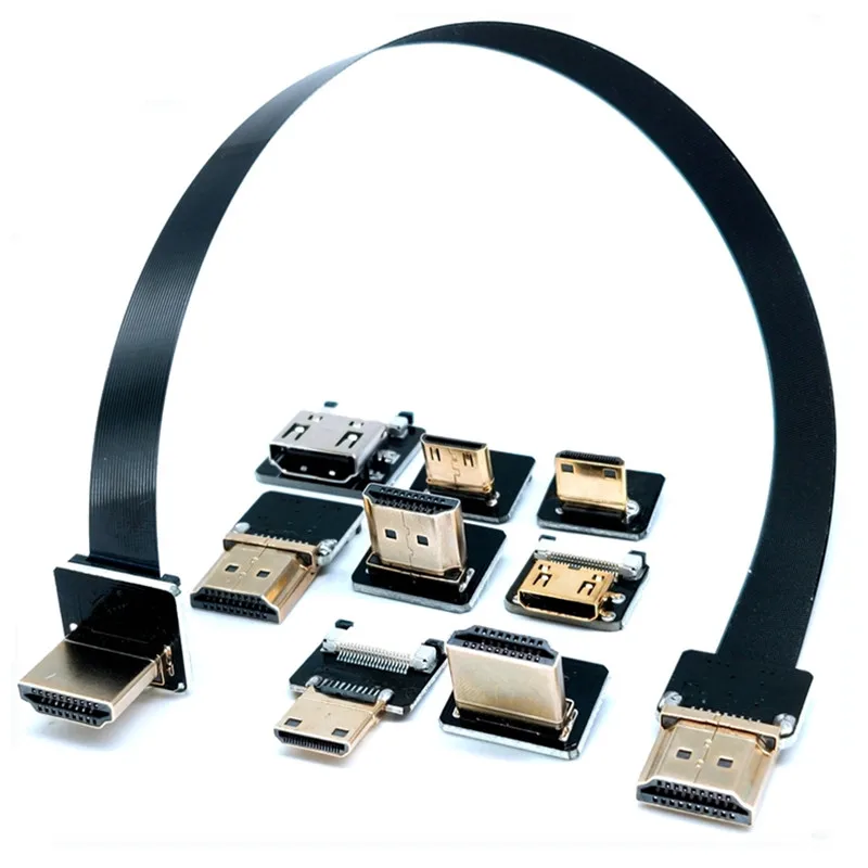 Плоский кабель FPV HDMI-совместимый кабель Micro HDMI на Mini HDMI 90 градусов адаптер 5 см-80 см FPC 20 контактов разъем
Плоский кабель FPV HDMI-совместимый кабель Micro HDMI на Mini HDMI 90 градусов адаптер 5 см-80 см FPC 20 контактов разъем