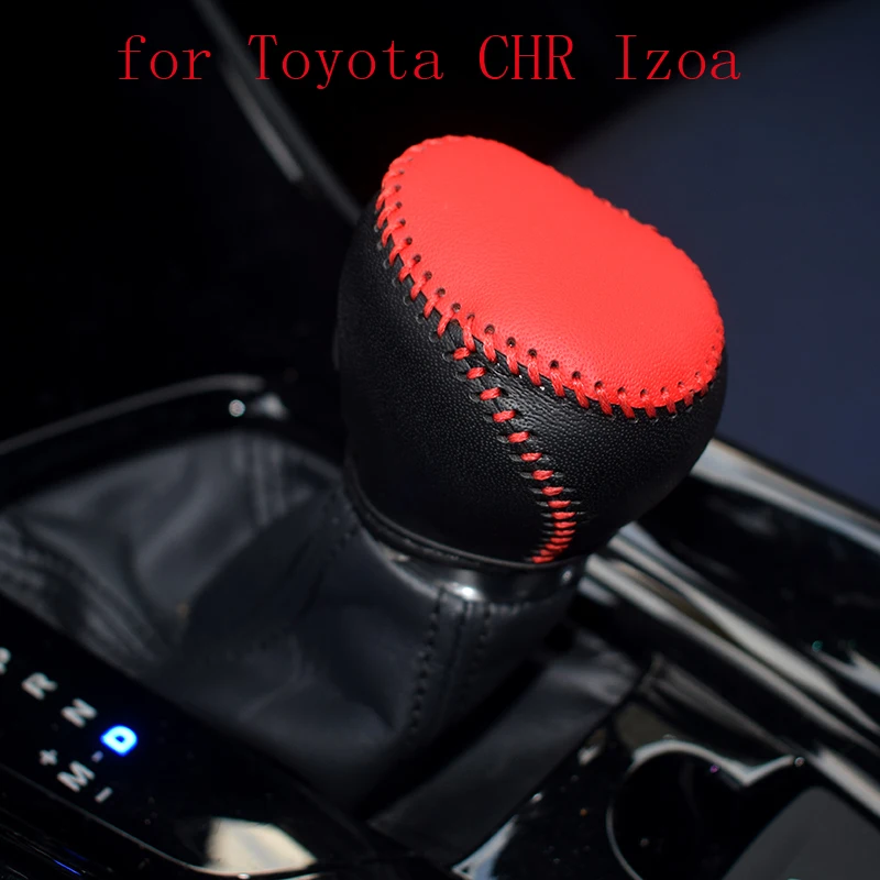 

2021 New for Toyota CHR Izoa Gear Head Covers Interior Styling High Quality Leather Shift Knob Accessories