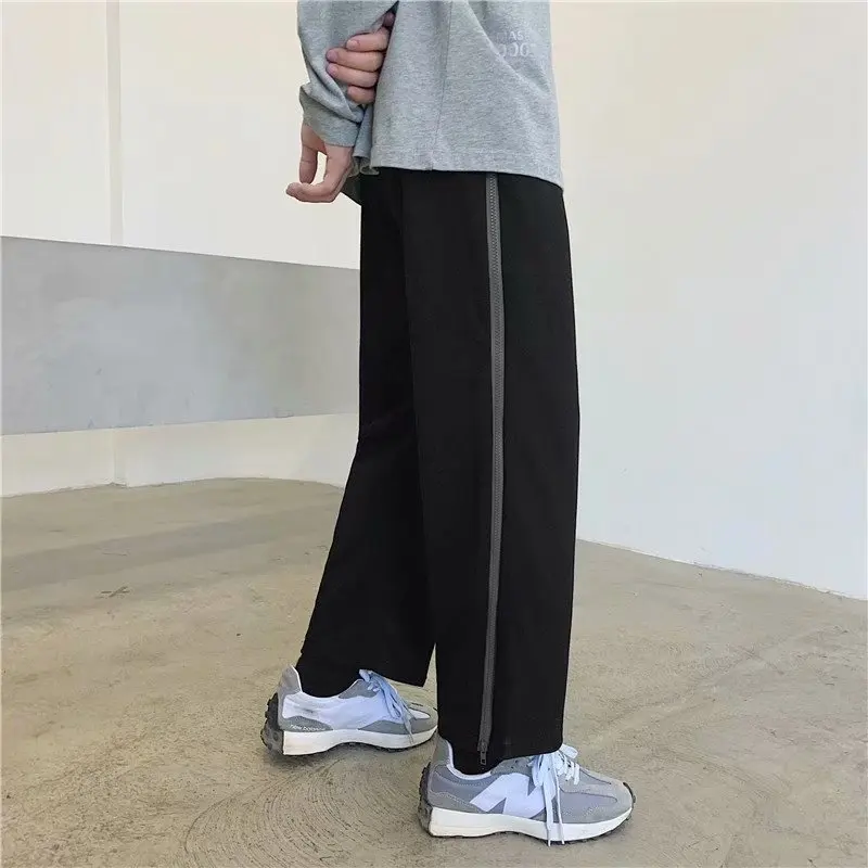 

Корейская мода бегунов тренировочные брюки для мужчин 2021 повседневная одежда подростковые мешковатые спортивные уличные свободные брюки хип-хоп шаровары хлопок
