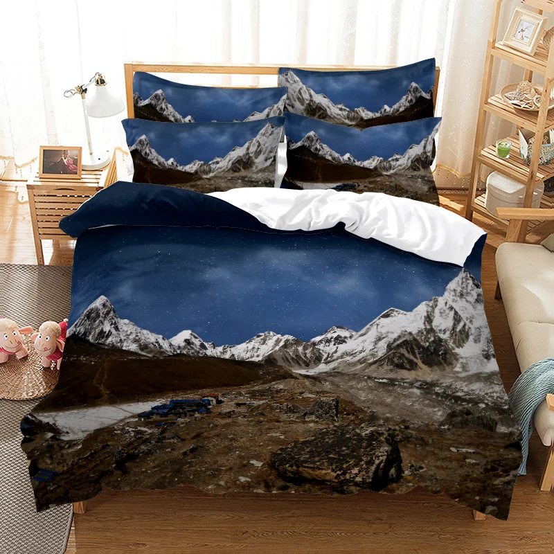 3D Printed Bedding Set Natural Scenery Bedclothes Printed Quilt Washable Pillow Case Household Bed Supplies
3D Printed Bedding Set Natural Scenery Bedclothes Printed Quilt Washable Pillow Case Household Bed Supplies