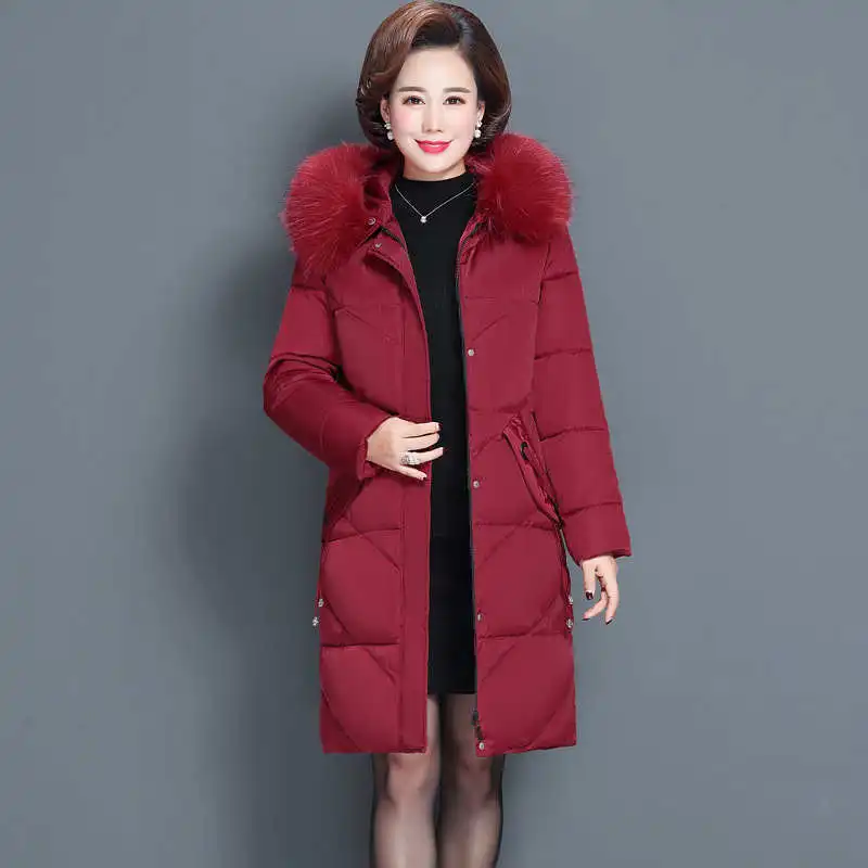 6XL Plus Size Middle-Aged Down Padded Winter Jacket Women Hooded Fur Collar Straight Parkas Thicken Cotton Female Jackets C7880
6XL Plus Size Middle-Aged Down Padded Winter Jacket Women Hooded Fur Collar Straight Parkas Thicken Cotton Female Jackets C7880