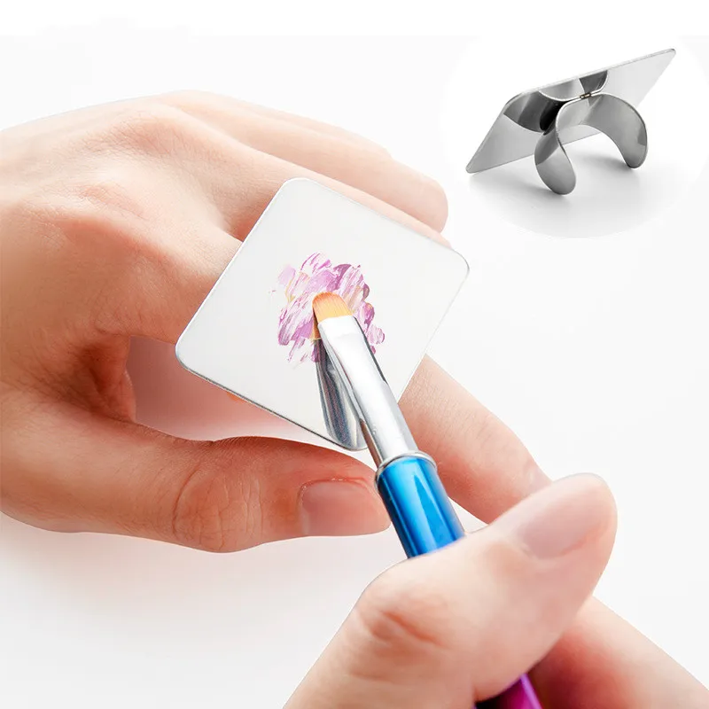 1Pcs Stainless Ring Palette Nail Art Display Palette Mixing Acrylic UV Gel Polish Painting Drawing Color Palette Manicure Tools
1Pcs Stainless Ring Palette Nail Art Display Palette Mixing Acrylic UV Gel Polish Painting Drawing Color Palette Manicure Tools