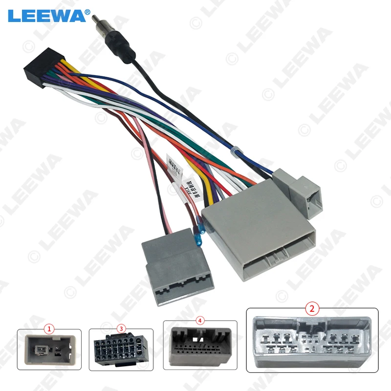 LEEWA 10 Набор Автомобильный мультимедийный 16Pin разъем проводки с радио антенной адаптер для Honda Civic CRV 2006 ~ 2009 провод питания # CA6227
LEEWA 10 Набор Автомобильный мультимедийный 16Pin разъем проводки с радио антенной адаптер для Honda Civic CRV 2006 ~ 2009 провод питания # CA6227