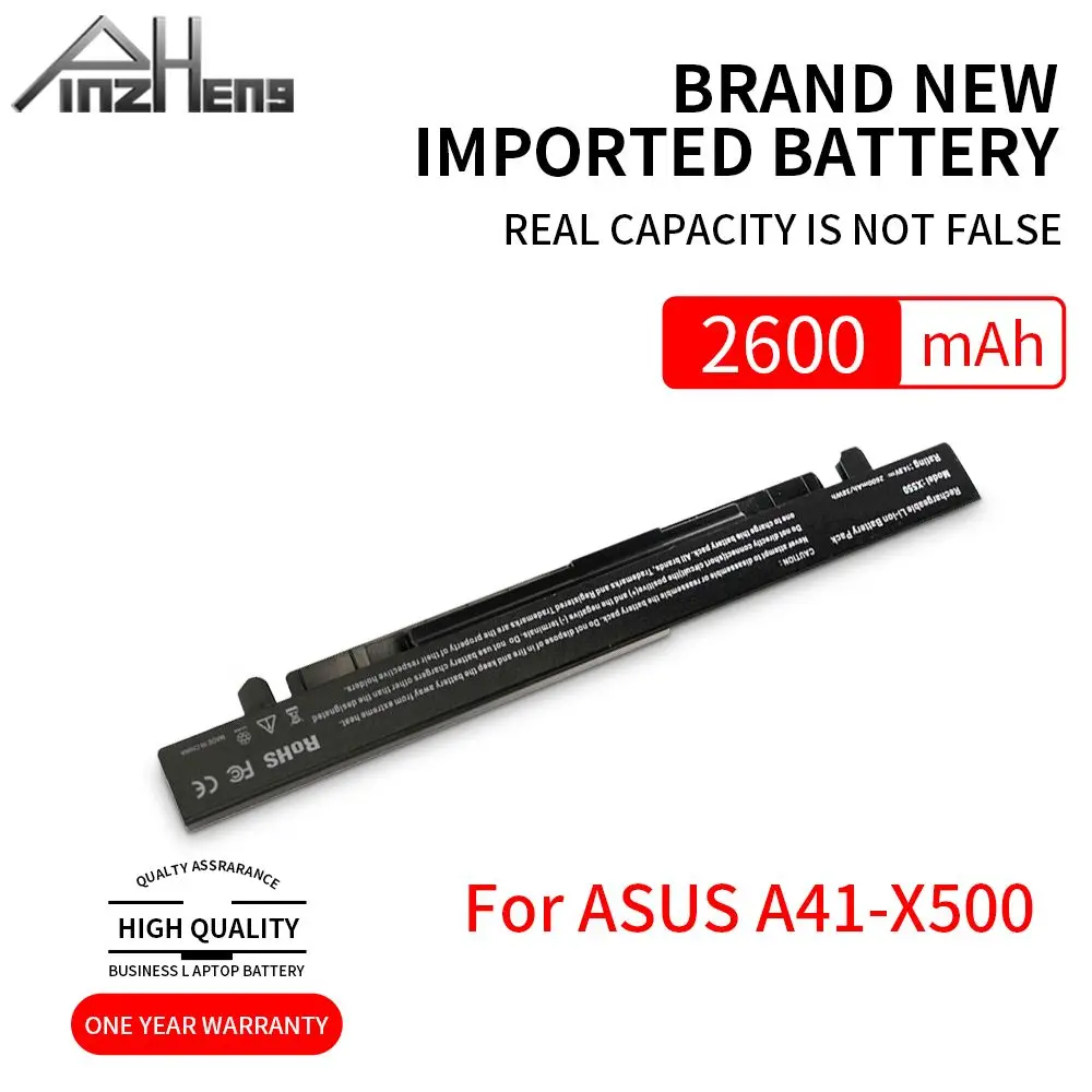 PINZHENG 2600mAh Laptop Battery For Asus HP A41-X550 X550A Y481C Y581C X450VC X550V K550J For ASUS A450 A550 R510 Series Battery
PINZHENG 2600mAh Laptop Battery For Asus HP A41-X550 X550A Y481C Y581C X450VC X550V K550J For ASUS A450 A550 R510 Series Battery