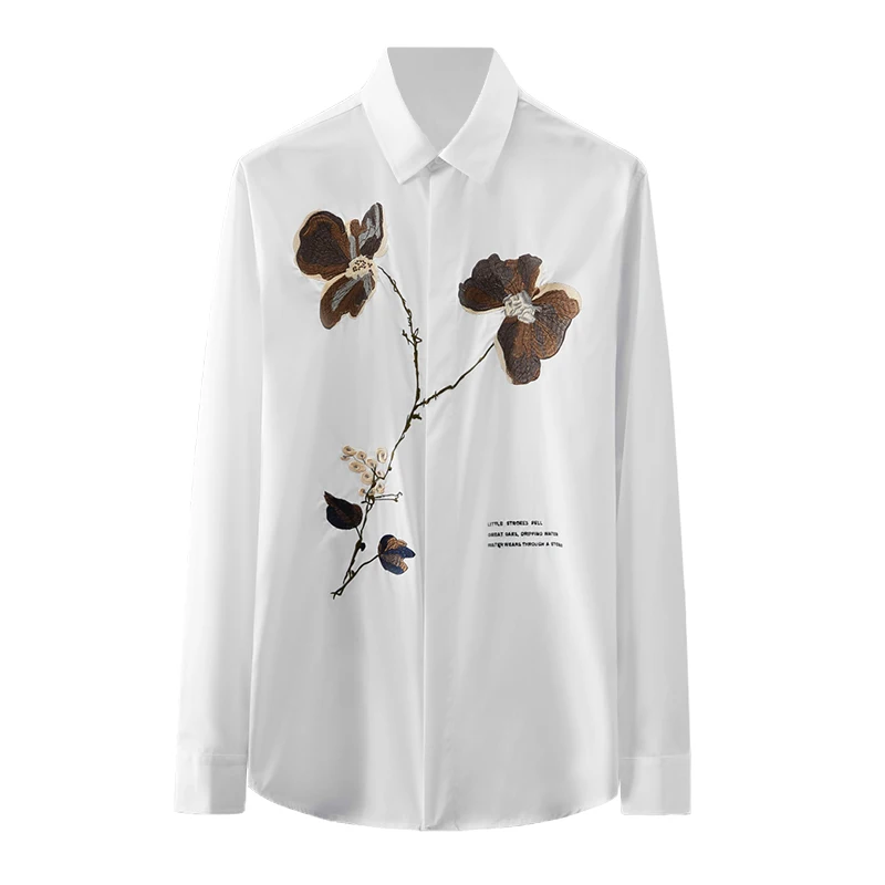 Cotton Mens Shirts Luxury Long Sleeve Butterfly Flower Embroidery Party Male Shirts Slim Fit Casual Mens Dress Shirts 3XL
Cotton Mens Shirts Luxury Long Sleeve Butterfly Flower Embroidery Party Male Shirts Slim Fit Casual Mens Dress Shirts 3XL