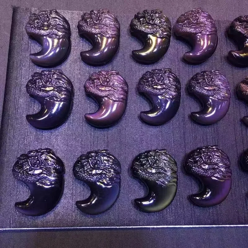 1pcs Natural obsidian ice colored Dragon tooth pendant, double sided carved pendant, necklace, crystal ornament
1pcs Natural obsidian ice colored Dragon tooth pendant, double sided carved pendant, necklace, crystal ornament