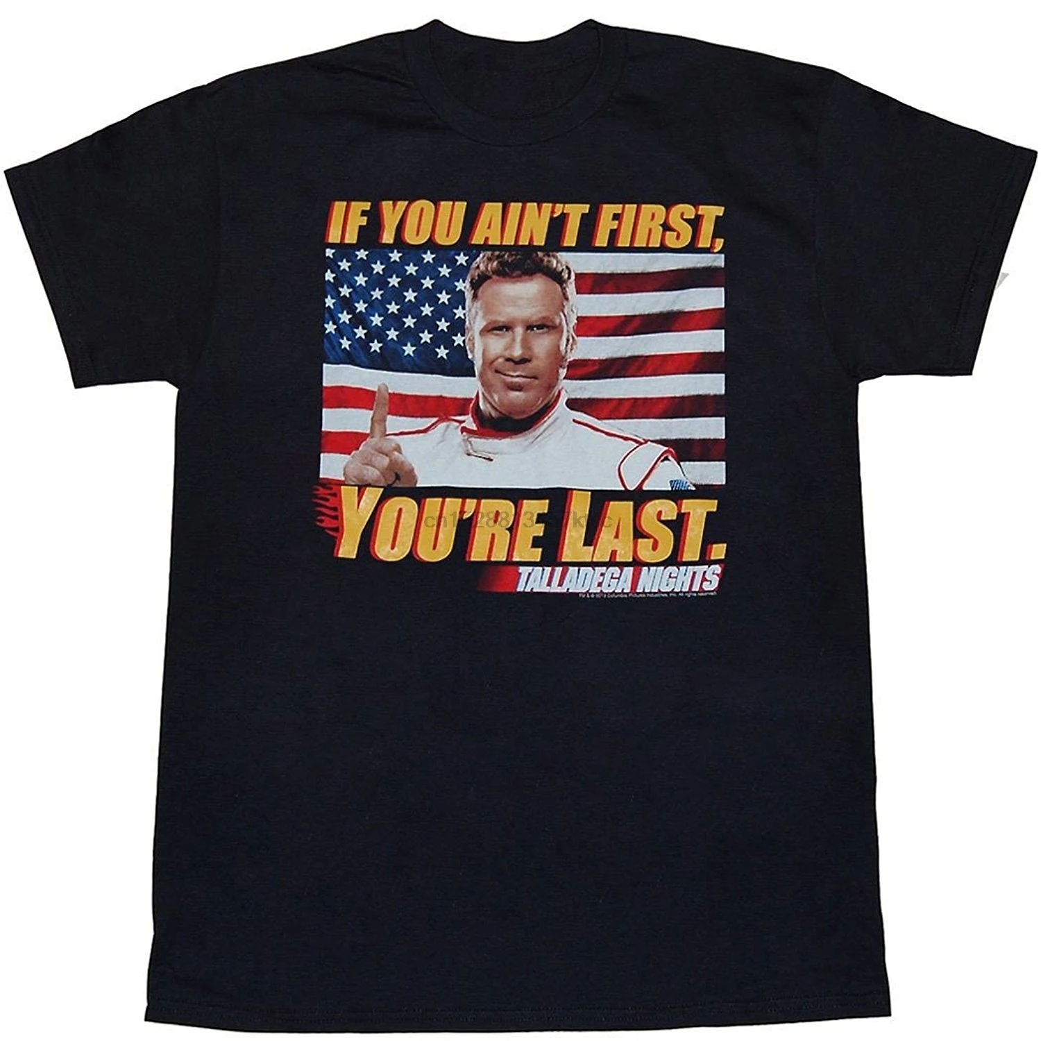 100% Cotton Short Sleeve O-neck Tops Tee Talladega Nights If You Ain First Youre Last T-shirt
100% Cotton Short Sleeve O-neck Tops Tee Talladega Nights If You Ain First Youre Last T-shirt