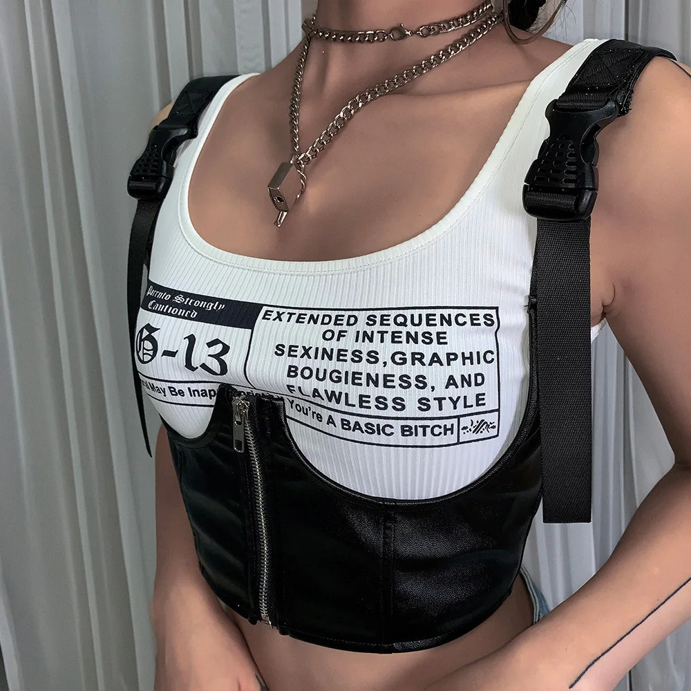 Fashion Black PU Leather Vests Sexy Tops Women Ladies Casual Solid Color PU Leather Sleeveless Low Cut Vest Casual Clubwear Tank
Fashion Black PU Leather Vests Sexy Tops Women Ladies Casual Solid Color PU Leather Sleeveless Low Cut Vest Casual Clubwear Tank