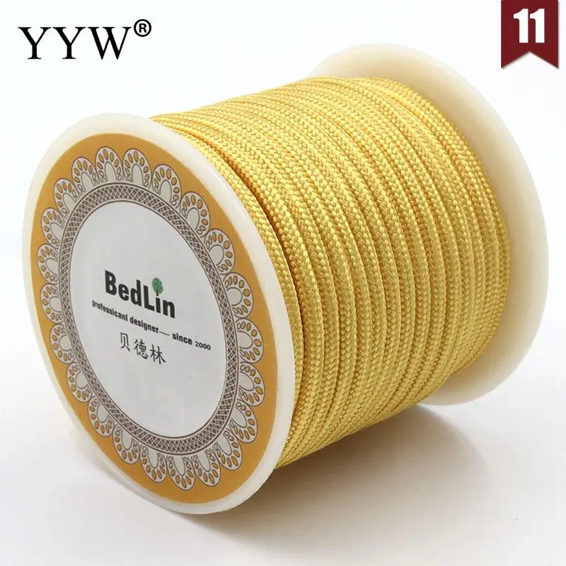 8m/Spool White Black Yellow Nylon Cord Thread 3mm Chinese Knot Macrame Cord Bracelet Braided String DIY Tassels Beading Thread
8m/Spool White Black Yellow Nylon Cord Thread 3mm Chinese Knot Macrame Cord Bracelet Braided String DIY Tassels Beading Thread