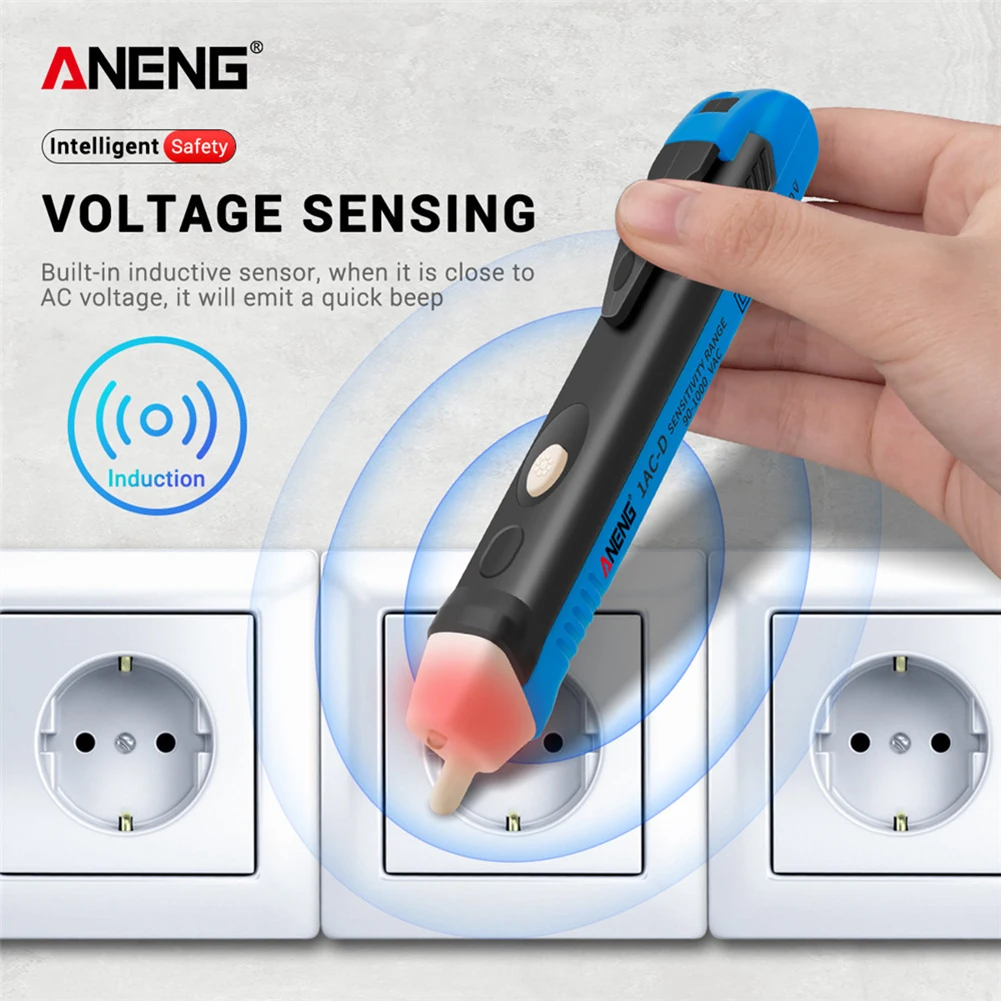 ANENG Non-contact Induction Test Pen Voltage Detectors 90-1000V AC Current Electric Sensor Test Pencil Detector Tester Socket
ANENG Non-contact Induction Test Pen Voltage Detectors 90-1000V AC Current Electric Sensor Test Pencil Detector Tester Socket