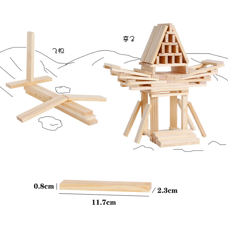 100pcs Large Size 11.7CM Wooden Domino Blocks Free Pile Tower Building Intellectual Educational Toys for Children Puzzle Games
100pcs Large Size 11.7CM Wooden Domino Blocks Free Pile Tower Building Intellectual Educational Toys for Children Puzzle Games