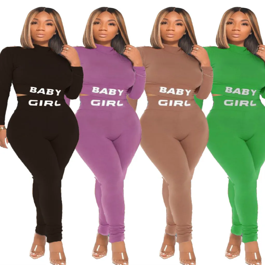 2020 New Autumn Women Suit Hot Style Model Solid-color Letter Baby Girl Print Long Sleeves Shirt & Trousers 2 Piece Set
2020 New Autumn Women Suit Hot Style Model Solid-color Letter Baby Girl Print Long Sleeves Shirt & Trousers 2 Piece Set
