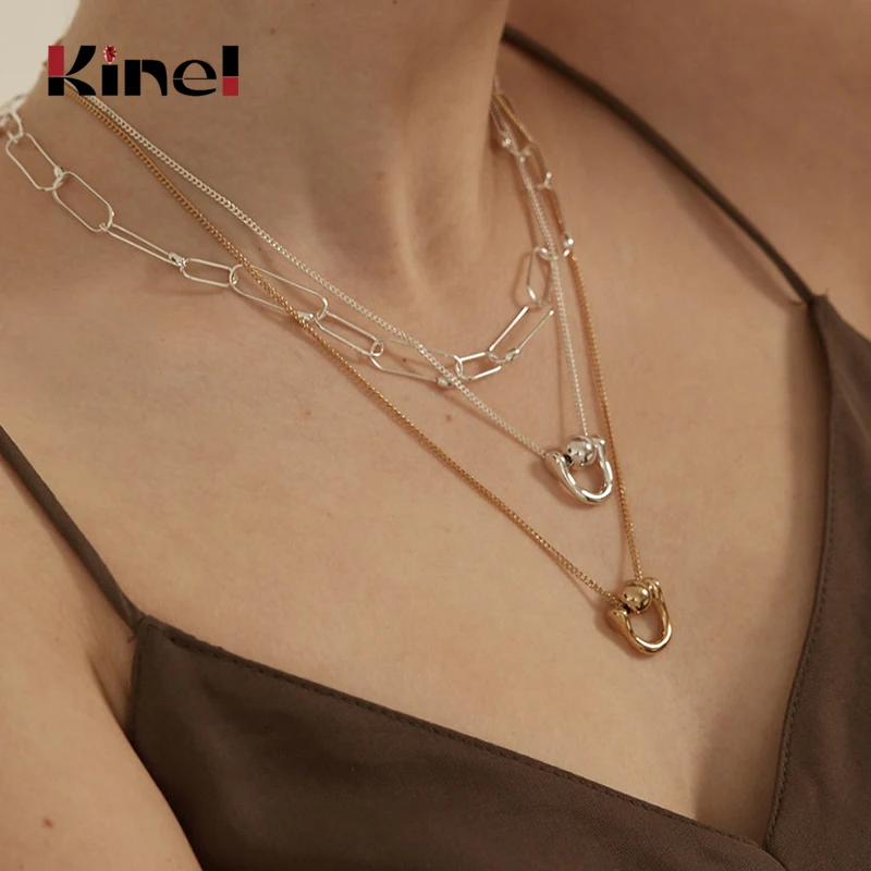 Kinel Sterling Silver Necklaces 925 for Women Minimalist Bead Chain Necklace Ladies Wedding Party Silver Jewelry 2020 New
Kinel Sterling Silver Necklaces 925 for Women Minimalist Bead Chain Necklace Ladies Wedding Party Silver Jewelry 2020 New
