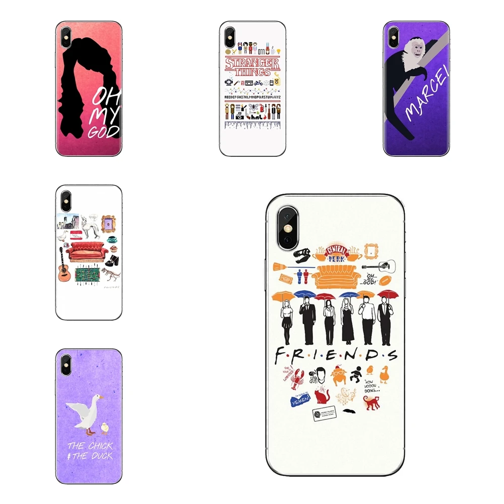 Мягкие прозрачные чехлы для iPod Touch Apple iPhone 4 4s 5 5S SE 5C 6 6S 7 8 X XR XS Plus MAX FRIENDS tv SERIES FUNNY |