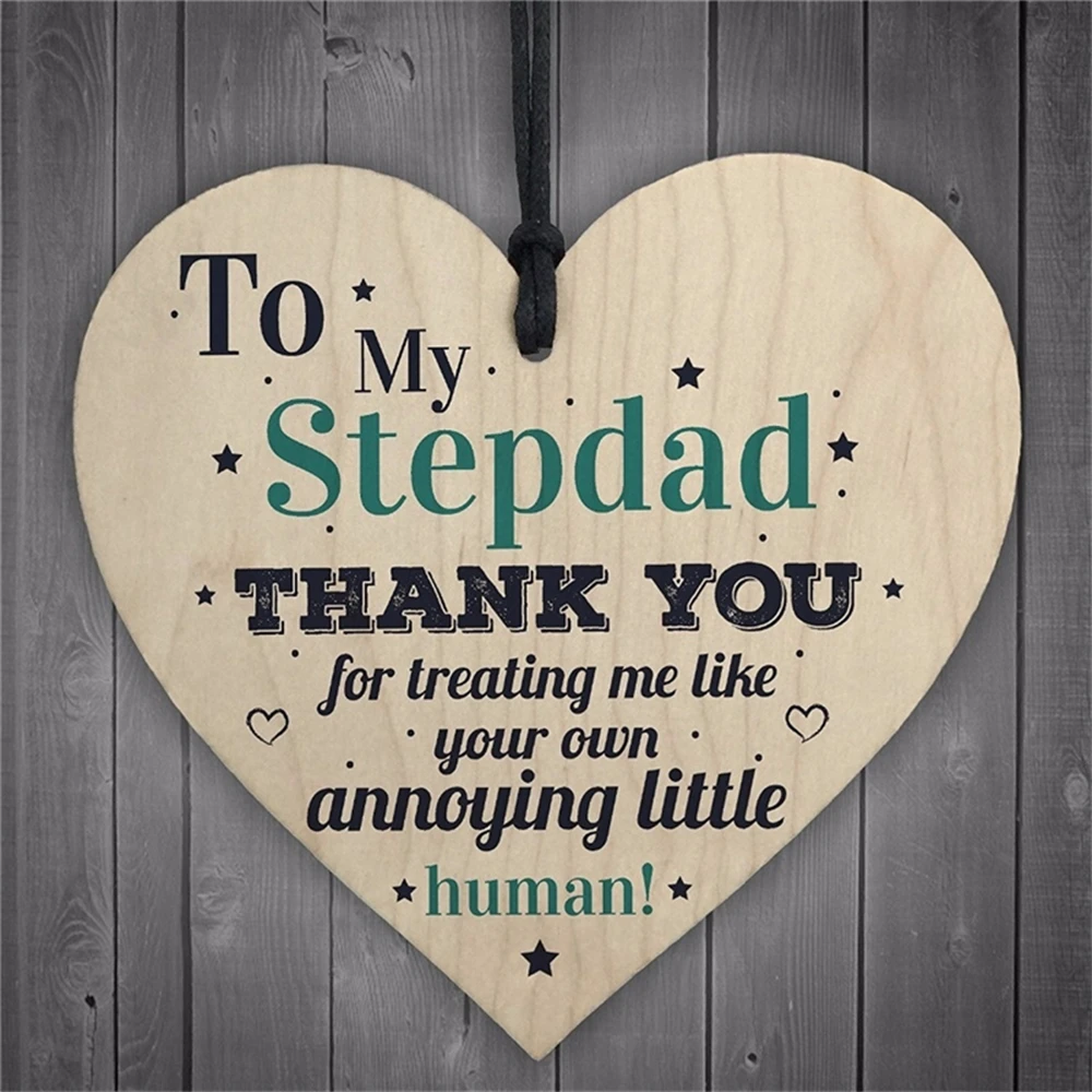 Thank You Signs For Stepdad Hanging Plaque Love Heart Keepsake Father's Day Gift From Daughter Son 
Thank You Signs For Stepdad Hanging Plaque Love Heart Keepsake Father's Day Gift From Daughter Son