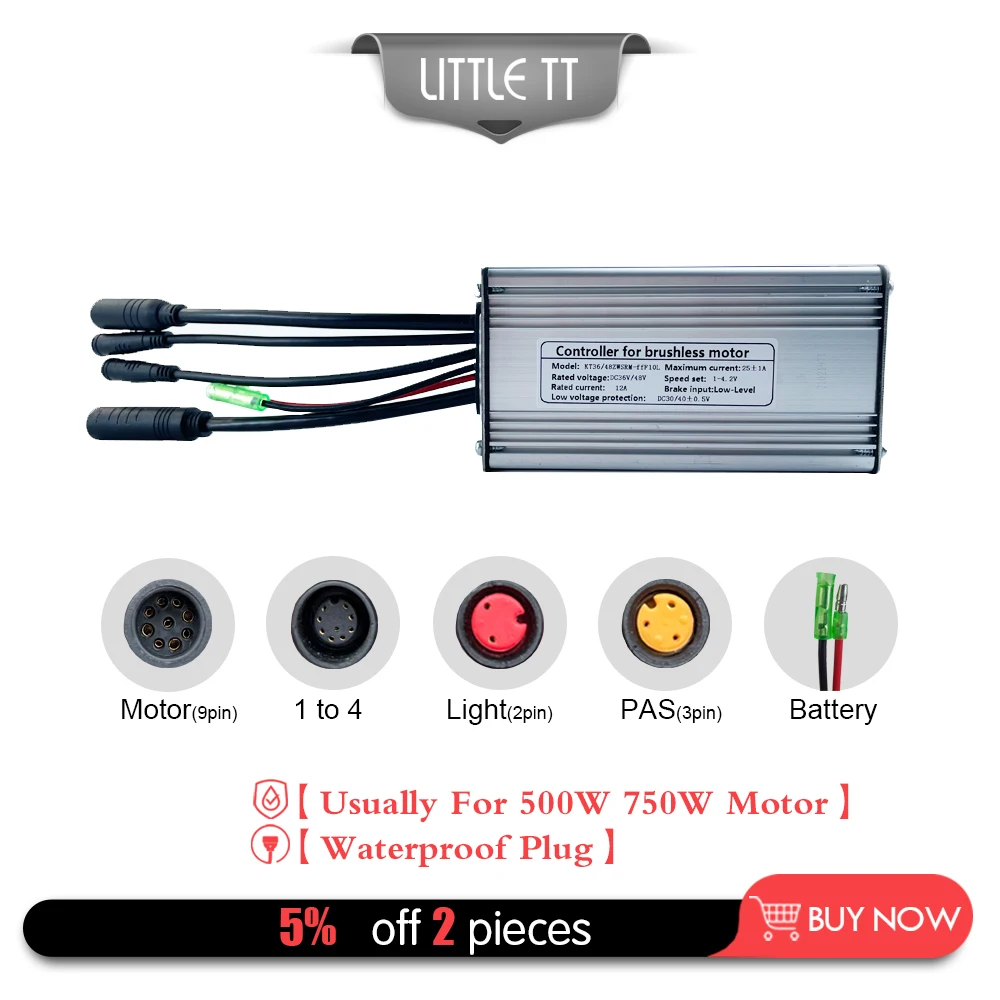 Electric Bike Controller 25A Waterproof for 500W 750W Hub Motor Kit with Throttle LCD Display Ebike KT Controller Waterproof Kit
Electric Bike Controller 25A Waterproof for 500W 750W Hub Motor Kit with Throttle LCD Display Ebike KT Controller Waterproof Kit