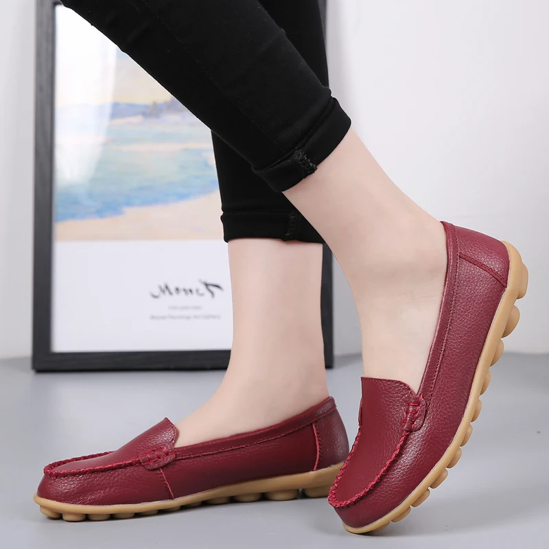 2021 Women Flats Ballet Shoes Woman Cut Out Leather Breathable Moccasins Women Boat Shoes Ballerina Ladies Casual Shoes
2021 Women Flats Ballet Shoes Woman Cut Out Leather Breathable Moccasins Women Boat Shoes Ballerina Ladies Casual Shoes