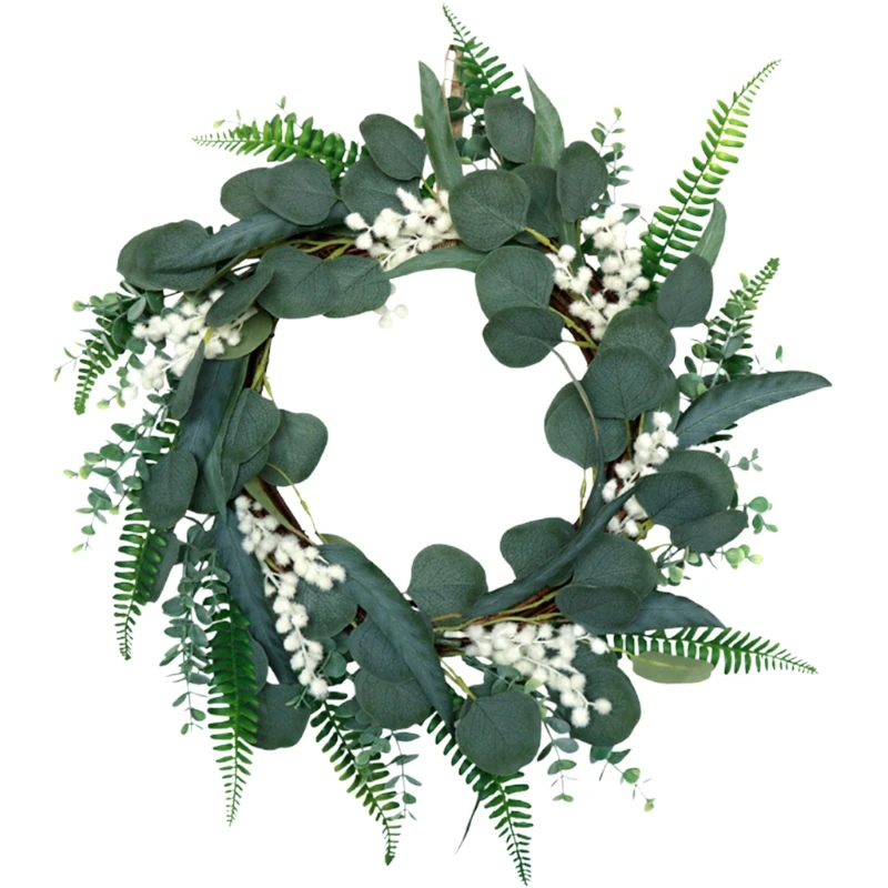 Simulation Green Wild Eucalyptus Wreath Artificial Leaves Door Wreaths Simulation Silk Flower Garland Household Front Door
Simulation Green Wild Eucalyptus Wreath Artificial Leaves Door Wreaths Simulation Silk Flower Garland Household Front Door