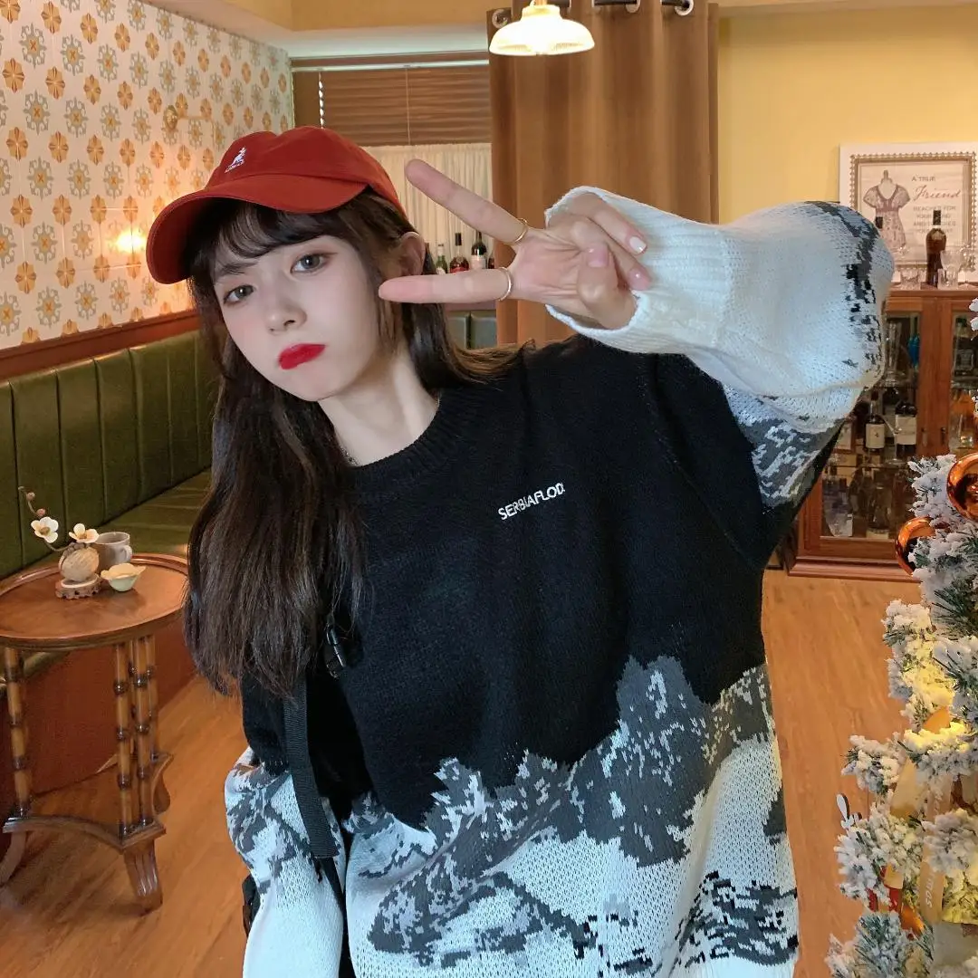 Make firm offers ~ M pullovers han edition loose snow mountain female joker jacquard sweater coat
Make firm offers ~ M pullovers han edition loose snow mountain female joker jacquard sweater coat