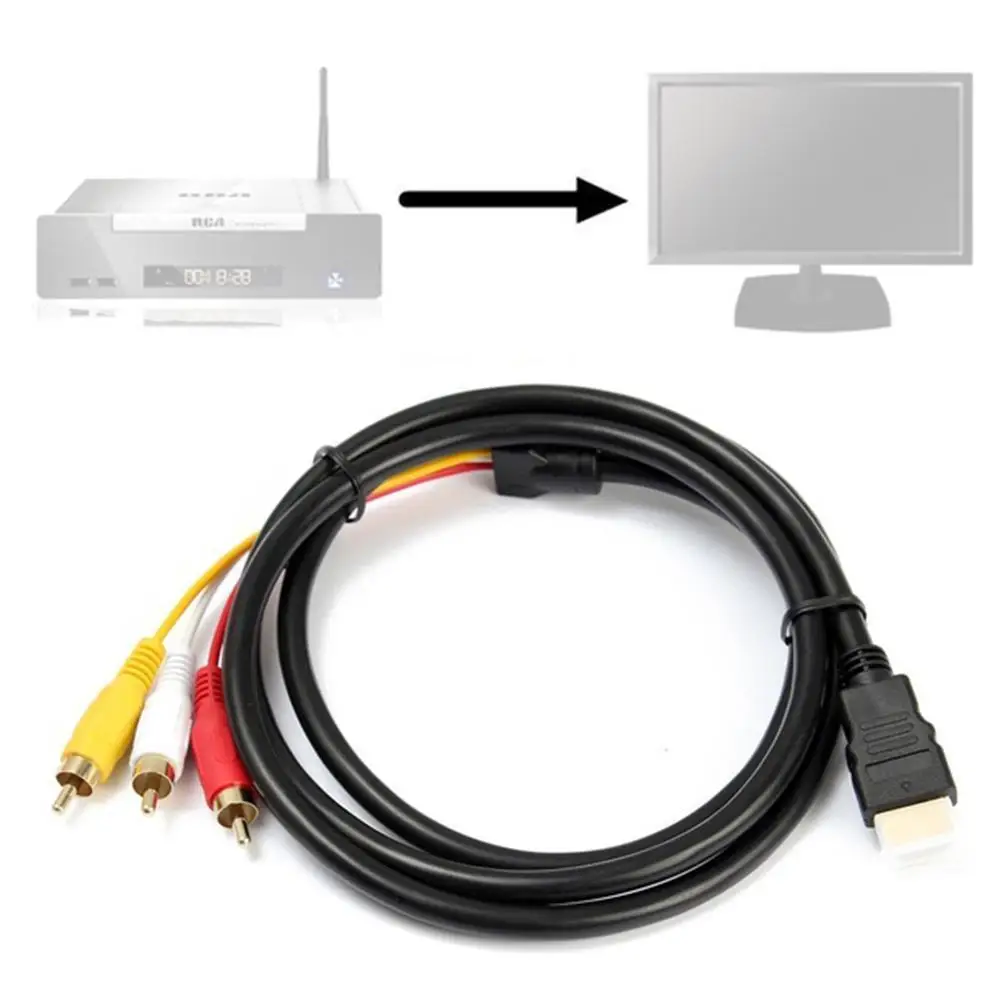 Кабель HDMI-совместимый с RCA позолоченные разъемы 1080p HDTV штекер-Rca аудио видео кабель адаптер для передачи сигнала
Кабель HDMI-совместимый с RCA позолоченные разъемы 1080p HDTV штекер-Rca аудио видео кабель адаптер для передачи сигнала