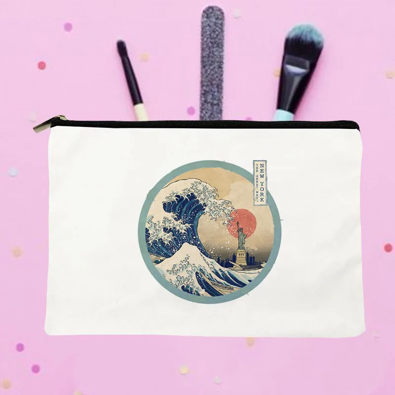 Women the New York wave Printed Make up bag Fashion Women Cosmetics Organizer Bag for Travel Colorful Storage Bag for Lady Bag
Women the New York wave Printed Make up bag Fashion Women Cosmetics Organizer Bag for Travel Colorful Storage Bag for Lady Bag