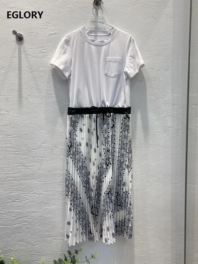 2021 Summer Fashion Style Dress High Quality Women Vintage Print Patchwork Drawstring Waist Short Sleeve Casual Dress Blue White
2021 Summer Fashion Style Dress High Quality Women Vintage Print Patchwork Drawstring Waist Short Sleeve Casual Dress Blue White