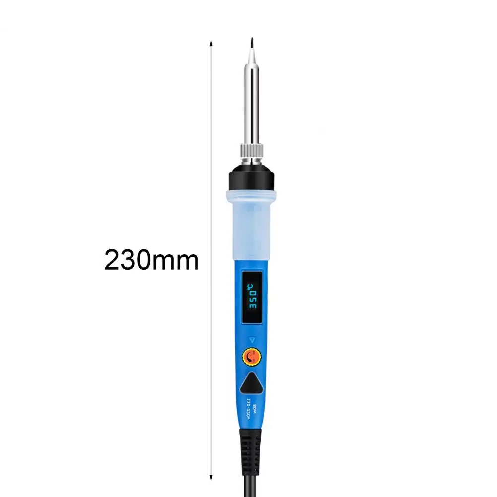 80W Electric Soldering Iron Digital Display Adjustable Temperature 110-220V Metal Fast Heating Soldering Pen for Electronic Tool
80W Electric Soldering Iron Digital Display Adjustable Temperature 110-220V Metal Fast Heating Soldering Pen for Electronic Tool