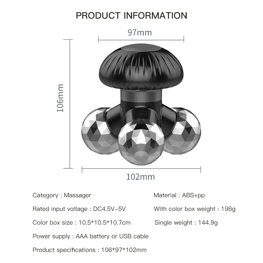 Mini Electric Neck Massager Vibration Back Head Massager Beauty Anti Cellulite Body Relaxation Relieve Fatigue Roller Massage
Mini Electric Neck Massager Vibration Back Head Massager Beauty Anti Cellulite Body Relaxation Relieve Fatigue Roller Massage