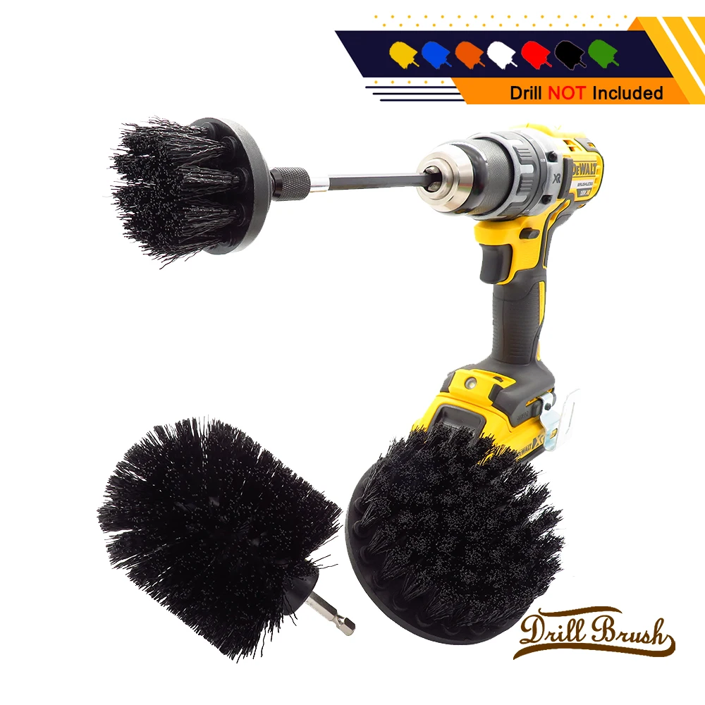 1 Set/4 PCS Black Electric Brush Kit Plastic Round Cleaning Brush For Carpet Glass Car Tires Nylon Brushes Scrubber Drill 
1 Set/4 PCS Black Electric Brush Kit Plastic Round Cleaning Brush For Carpet Glass Car Tires Nylon Brushes Scrubber Drill