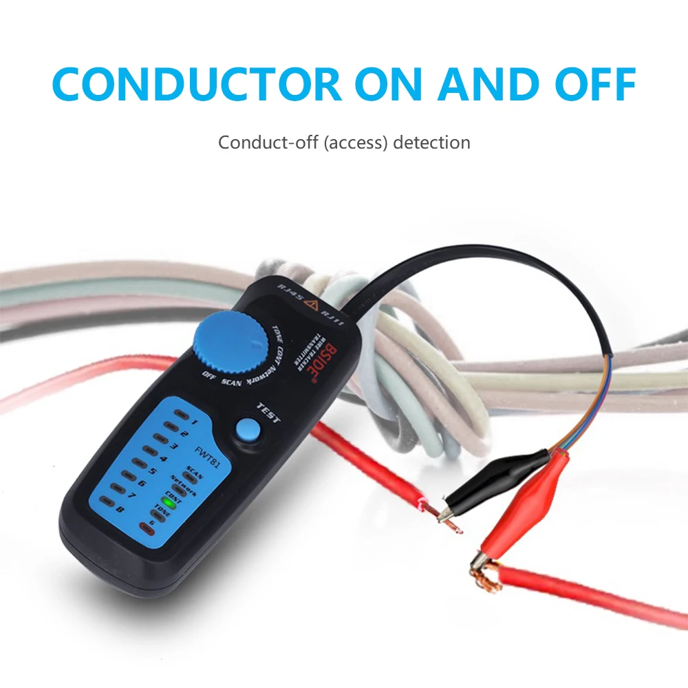 BSIDE Multi-Functional Cable Tracker RJ45 RJ11 Telephone Wire Network LAN TV Electric Line Finder Tester Wire Tester Tracker
BSIDE Multi-Functional Cable Tracker RJ45 RJ11 Telephone Wire Network LAN TV Electric Line Finder Tester Wire Tester Tracker