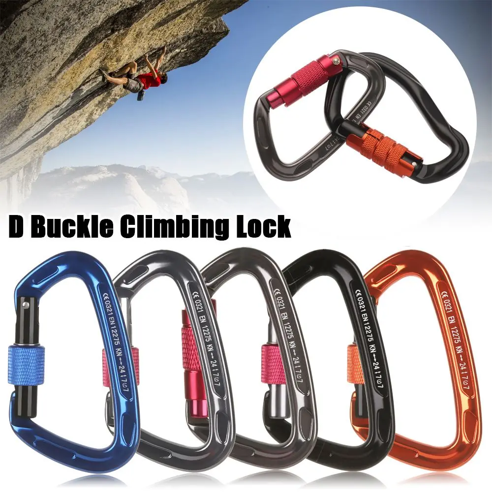 Professional Safety Carabiner D Shape Key Hooks Aluminum Climbing Outdoor Ascend Tool Mountaineering Protective Equipment 
Professional Safety Carabiner D Shape Key Hooks Aluminum Climbing Outdoor Ascend Tool Mountaineering Protective Equipment