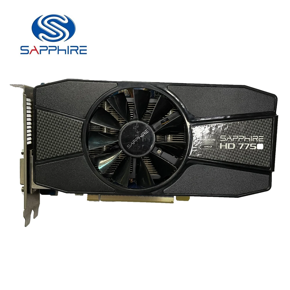 Сапфир Графика карты HD7750 128Bit GDDR5 видеокарта AMD HD 7750 7700 1 ГБ 1G DisplayPort в HDMI DVI 4500 МГц